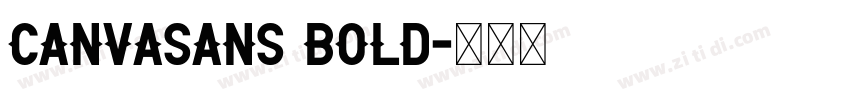 CanvaSans Bold字体转换